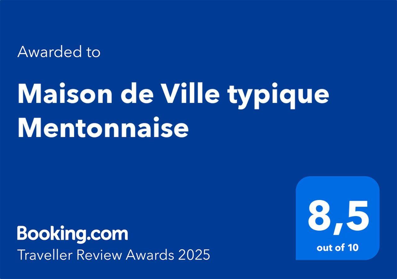 Maison De Ville Typique Mentonnaise Buitenkant foto